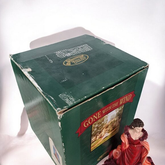 Gone With The Wind SCARLETT RED DRESS San Francisco Music Box Scarlett's - Picture 10 of 13